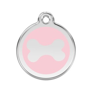 ID Tag z grawerem Bone Pink
