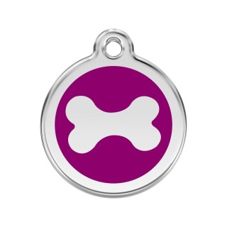 ID Tag z grawerem Bone Purple