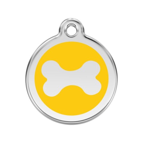 ID Tag z grawerem Bone Yellow