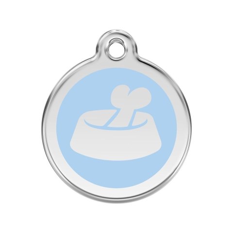 ID Tag z grawerem Bone in Bowl Light Blue