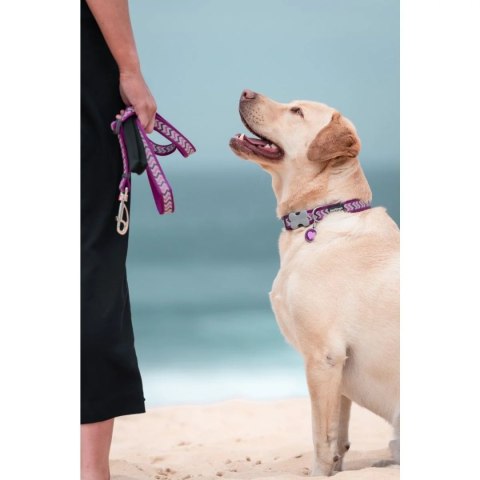 ID Tag z grawerem Coloured Heart - fioletowy