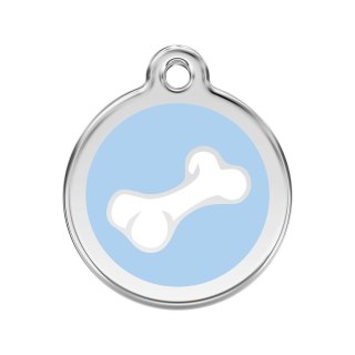 ID Tag z grawerem Comic Bone - błękitny