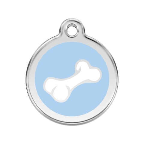 ID Tag z grawerem Comic Bone - błękitny