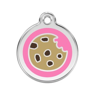 ID Tag z grawerem Cookie - różowy