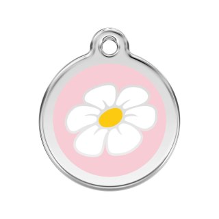 ID Tag z grawerem Daisy Flower - fioletowy