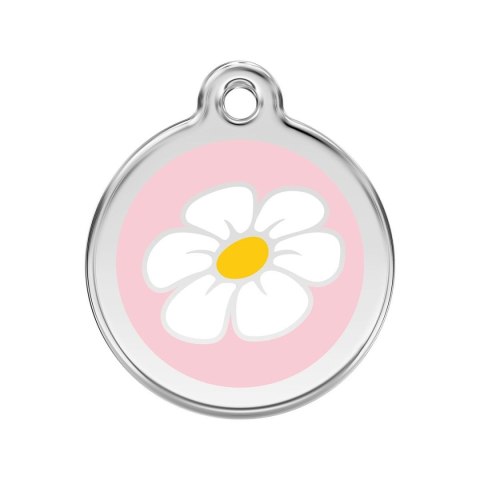 ID Tag z grawerem Daisy Flower - fioletowy