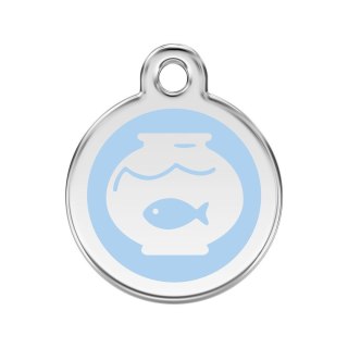 ID Tag z grawerem Fish Bowl - błękitny