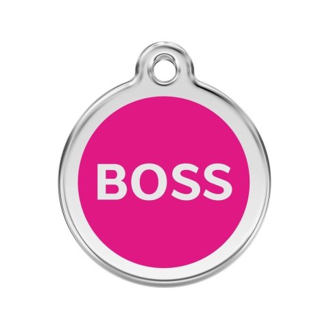 ID Tag z grawerem Tag Boss Hot Pink - rozmiar S