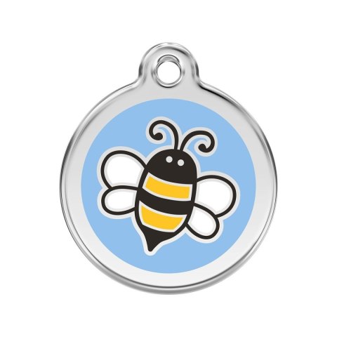ID Tag z grawerem Tag Bumble Bee Light Blue