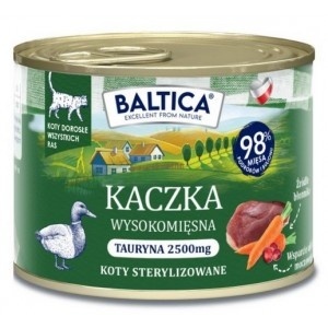 BALTICA SMAKI REGIONÓW - mokra karma dla kota mono kaczka 185g