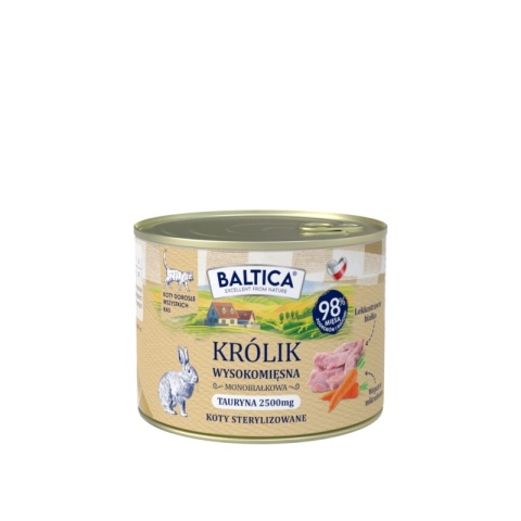 BALTICA SMAKI REGIONÓW - mokra karma dla kotów królik 185g