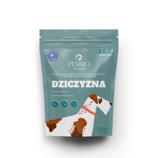 Karma tłoczona na zimno PERRO Gourmet Dziczyzna– formuła dla psów dorosłych średnich i dużych ras 1kg