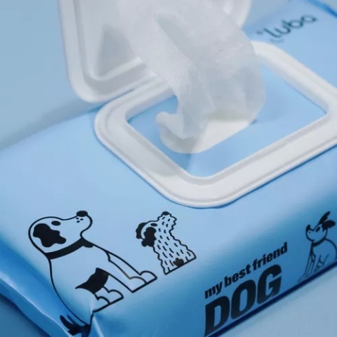 LUBA -60 szt Nawilżane chusteczki do oczyszczania i ochrony skóry oraz sierści Twojego Pupila