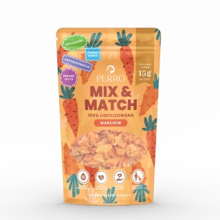 MIX & MATCH Marchew Przysmaki liofilizowane15g