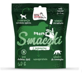 Mini smaczki dla psa z jagnięciny 60g