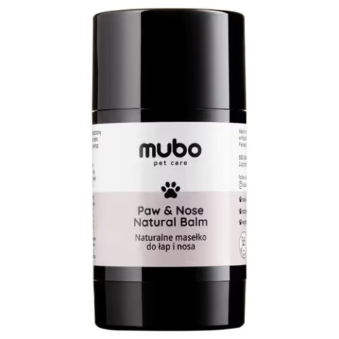 Mubo Paw & Nose Natural Balm Stick 25g - naturalne masełko do łap i nosa w sztyfcie, dla psa i kota