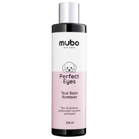 Mubo Perfect Eyes Tear Stain Remover 250ml - płyn na zacieki i przebarwienia pod oczami dla psa i kota
