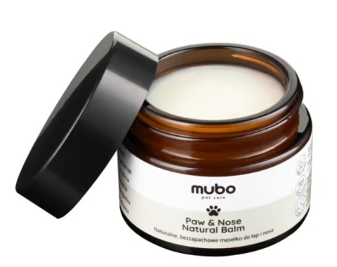 Mubo Paw & Nose Fragrance Free Natural Balm 50g - naturalne masełko do łap i nosa, dla psa i kota, bezzapachowe