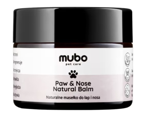 Mubo Paw & Nose Natural Balm 50g - naturalne masełko do łap i nosa, dla psa i kota