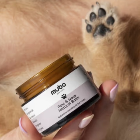 Mubo Paw & Nose Natural Balm 50g - naturalne masełko do łap i nosa, dla psa i kota