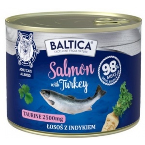 BALTICA EXCELLENT - mokra karma dla kota łosoś z indykiem 185g