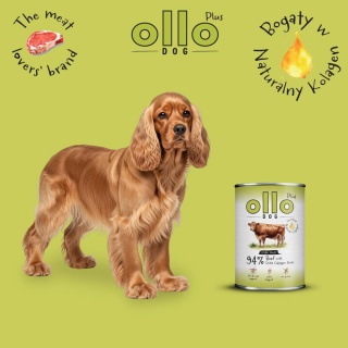 Ollo Plus Kolagen Wołowina 400g- Karma mokra dla psa