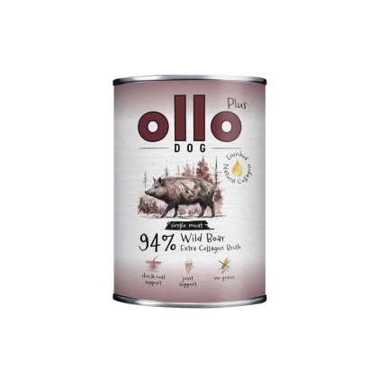 Ollo Plus Kolagen Dzik 400g- Karma mokra dla psa