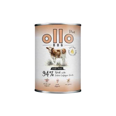 Ollo Plus Kolagen Cielęcina 400g- Karma mokra dla psa