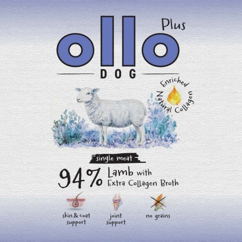 Ollo Plus Kolagen Jagnięcina 800g- Karma mokra dla psa