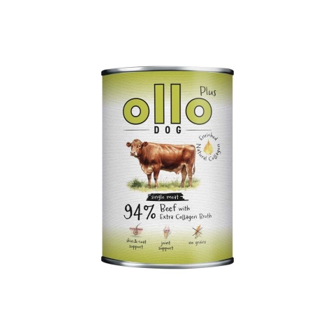 Ollo Plus Kolagen Wołowina 800g- Karma mokra dla psa