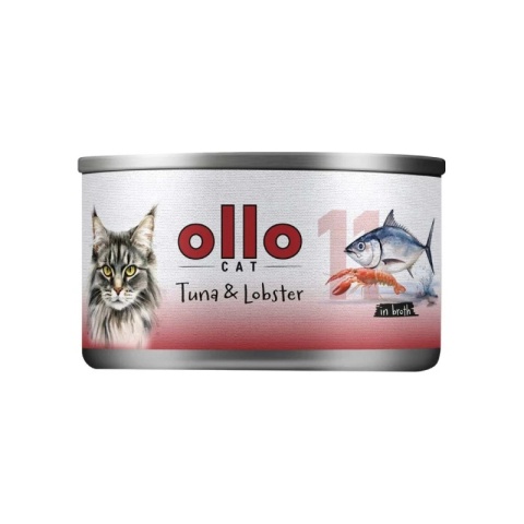 Ollo Cat nr 11 Tuńczyk Homar 70 g Karma mokra dla kota w bulionie