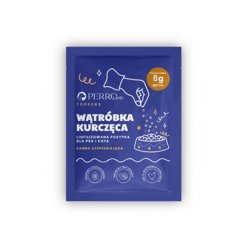 PERROland – Toppers 8g – Wątróbka kurczęca liofilizowana posypka dla psa i kota