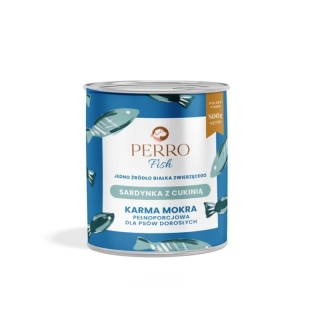Perro sardynka z cukinią – monobiałkowa formuła dla psów dorosłych 400g
