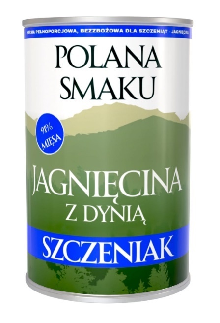Polana Smaku dla szczeniąt - Jagnięcina z dynią 400g