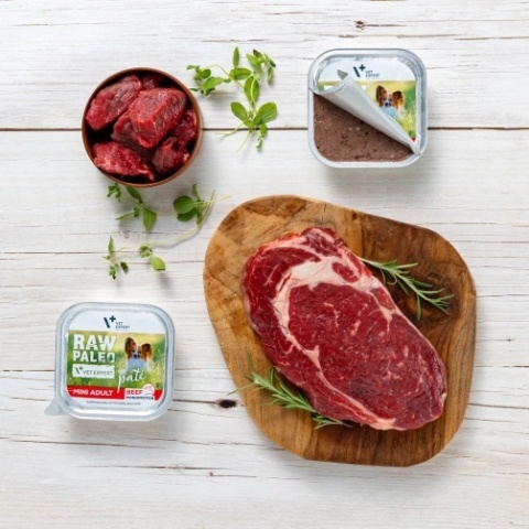 RAW PALEO PATE MINI ADULT BEEF - mokra karma dla psów dorosłych - wołowina