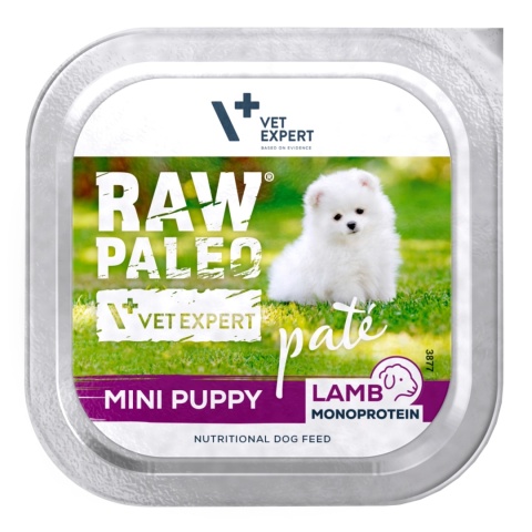 RAW PALEO LAMB PATE MINI PUPPY - mokra karma dla szczeniąt - jagnięcina