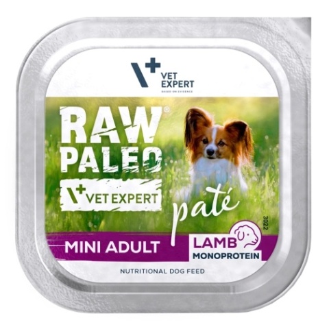 RAW PALEO PATE MINI ADULT LAMB - mokra karma dla psów dorosłych - jagnięcina