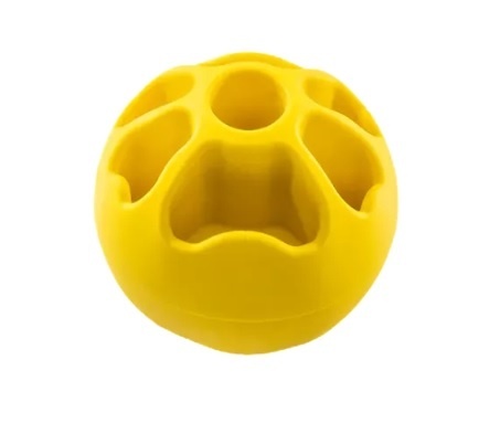 Snack Fibooll Jumbo żółty – Piłka do wypełniania smakołykami