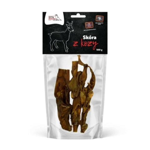 Syta Micha Suszona skóra z kozy dla psa 100g