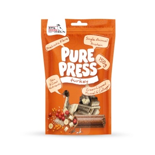 Syta Micha - smaczki tłoczone na zimno dla psa Pure Press Turkey 150 g